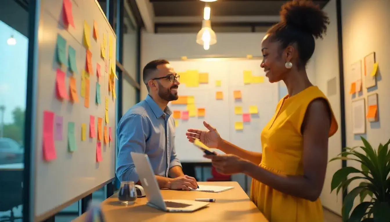 American professionals collaborating in a Dubai office environment, illustrating work culture for US citizens in Dubai.
